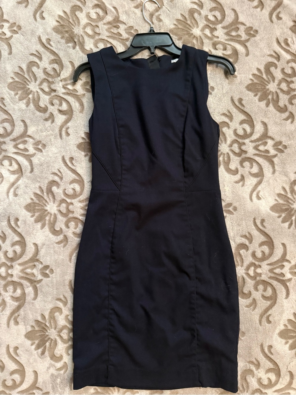 H&M Black Sleeveless Mini Sheath Dress